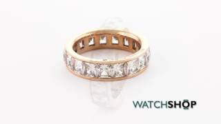 Michael Kors Jewellery Ladies PVD rose plating Park Avenue Barrel Ring Size L5 MKJ4752791504 [upl. by Eetnom111]