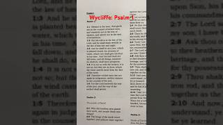 Updated Wycliffe Bible Psalm 1 [upl. by Heiner]