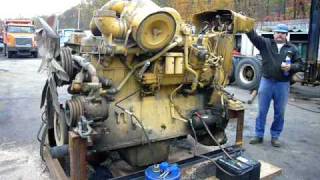 Caterpillar Motor from a D9 Dozer [upl. by Bird]