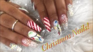 CHRISTMAS NAILS Vlogmas Day 13 [upl. by Westleigh174]