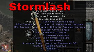 D2R Unique Items  Stormlash Scourge [upl. by Ruvolo]