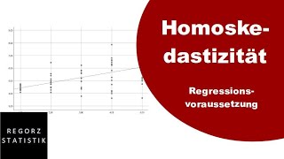 Homoskedastizität als Regressionsvoraussetzung prüfen [upl. by Larry]