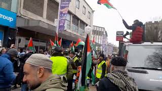 Free Palestine 🇵🇸 Protest Birmingham City Centre UK 🇬🇧 31032024 [upl. by Mazlack]