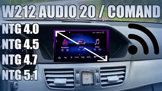 Mercedes W212  Android Touch Screen Install  Audio 20  Comand [upl. by Turro]