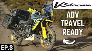 Preparing the Suzuki VStrom 800DE for Adventure Travel EP3 [upl. by Richmound]