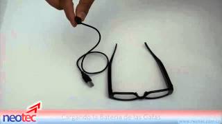 Manual Instrucciones uso Gafas Espía con Cámara Oculta y lente transparente [upl. by Sairtemed]