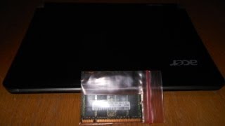 2 GB RAM UPGRADE ACER ASPIRE ONE D250 [upl. by Garibold853]