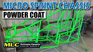 Neon Green Powder Coat On a Sprint Car Chassis [upl. by Innavoij]