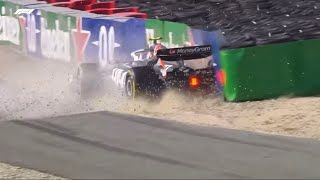 F1 2024 Netherlands GP FP2  Nico Hulkenberg Crash [upl. by Rida532]