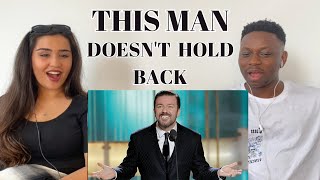 Ricky Gervais Most SAVAGE Golden Globes Moments  Reaction [upl. by Ailsun779]