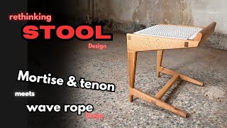 Rethinking stool design  uniq joints meets wavy rope designs [upl. by Linc214]