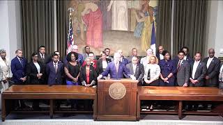 Gov Edwards Holds a Press Conference on the Louisiana Legislatures Veto Override Session [upl. by Esimehc]