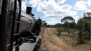 Steam Trains Footplate ride on K190 at VGR [upl. by Akihc]