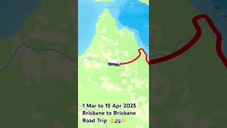 Road trip holiday dates booked Brisbane to Brisbane round trip travel vanlife holiday australia [upl. by Nilyram]