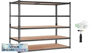 VEVOR Storage Shelving Unit 5Tier Adjustable 2000 lbs Capacity Heavy Duty Garage Review [upl. by Yeldahc]