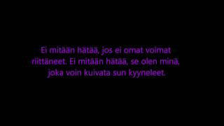 Samuli Edelmann  Ei mitään hätää Lyrics [upl. by Janeva]