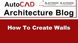 How to Create Walls  AutoCAD Architecture Tutorial 6 [upl. by Gusty]