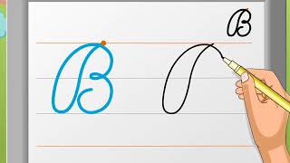 Cursive Writing  Capital Letter ‘B’  Macmillan Education India [upl. by Nois967]