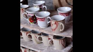 Amazing Process of Making Ceramic Mugs in Factory shorts [upl. by Eslud]