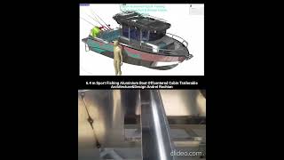 64 m Sport Fishing Aluminium Boat Offcentered Cabin Trailerable ArchitectureampDesign Andrei Rochian [upl. by Calan972]