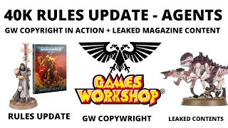 40K Rules Update for Agents GW Copyright in Action Leaked Tyranid Magazine Contents  News Roundup [upl. by London]