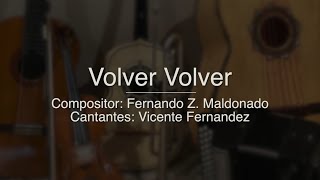 Volver Volver  Vicente Fernandez  Puro Mariachi Karaoke [upl. by Ynaiffit77]