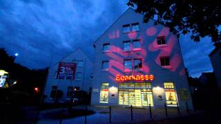 Sparkasse Amberg  Lichtkunstinstallation [upl. by Adidnere]