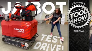 They let SARAH drive the Hilti JAIBOT Jobsite Robot Now she wants one ¯\ツ¯ [upl. by Godber]