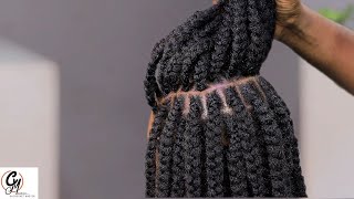 How To Do FLUFFY NATURAL BRAIDS  Beginners Tutorial  Natural Hairstyles [upl. by Wadlinger]