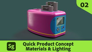 Quick Product Concept 02  Materials amp Lighting with Substance 3D Stager  Adobe Substance 3D [upl. by Emiaj505]