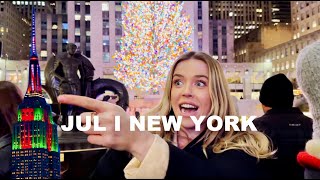 NEW YORK VLOGMAS 3  Turistar runt i New York  lyxmiddag [upl. by Sev346]