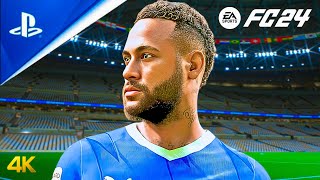 Al Hilal VS Al Ittihad  Neymar VS benzema  FC 24 Gameplay 4K HDR [upl. by Ecinehs281]