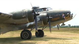 B17 Flying Fortress  1 of 12 Flying in 2009 HD Raw [upl. by Erbas]