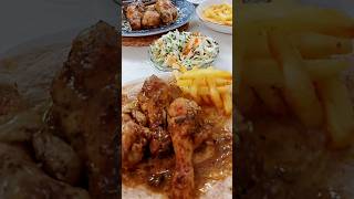 Oven Roasted Chicken Thighs🍗أفخاذ دجاج مشوي بالفرنfood roast kitchen [upl. by Kcajyllib]