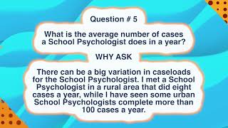 Applicant Questions for the School Psychologist Interview [upl. by Inad898]