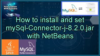 How to install MySQL connector jar file for java  mysqlconnectorj820  jar file  JDBC Driver [upl. by Goldia]