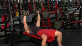 How to Do Chest Presses With Dumbbells [upl. by Rossi285]