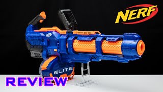 REVIEW Nerf Elite Titan CS50  NERF MINIGUN [upl. by Latta]