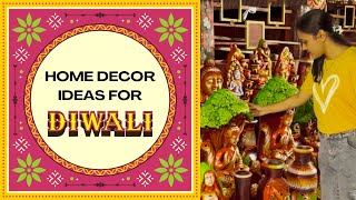 Diwali decorations ideas at home  Diwali shopping  Homedecor ideas flowerpot [upl. by Kristofer]