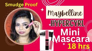 MAYBELLINE HYPERCURL MASCARA  MINI MASCARA  WATERPROOF MASCARA  Mayuri Vlogs [upl. by Richers]