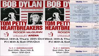 Bob Dylan 1987 Temples In Flames Tour  Wembley Arena London 17 October 1987 [upl. by Yeargain937]