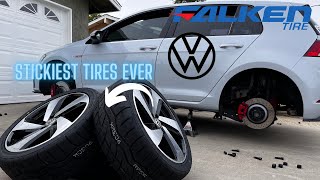 MK7 GTI Stickiest TIRES EVER  SO MUCH GRIP [upl. by Nosraep725]