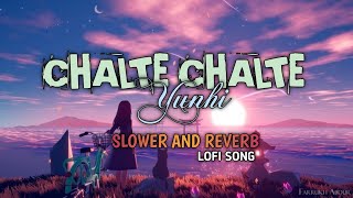 CHALTE CHALTE YUNHIFEMALE VERSION SLOWER AND REVERB LOFI SONGLofimp3Music23 lofi viral [upl. by Thorlie]