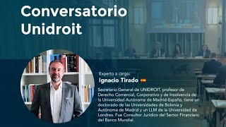 Inducción Judicial  Conversatorio Unidroit disertante Ignacio Tirado [upl. by Bergwall]