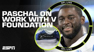 Josh Paschal shares his story of battling cancer and working with The V Foundation  NFL Live [upl. by Miru]