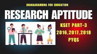 KSET 20162018 PART3 Research Aptitude Solved Question Paper [upl. by Gothurd]