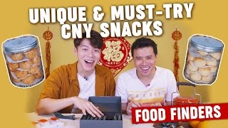 Unique amp MustTry Chinese New Year Snacks Food Finders EP9 [upl. by Annayt]