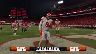 College Football 25 Clemson vs Georgia Full Gameplay [upl. by Krongold859]