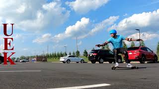 Landyachtz  Drop Cat Vibes 38  Stand Up Slides Practice [upl. by Haskins]