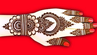 Latest jewellery back hand mehndi designs easy cone designsmehadikedijayanmahider designmehandi [upl. by Hessler]